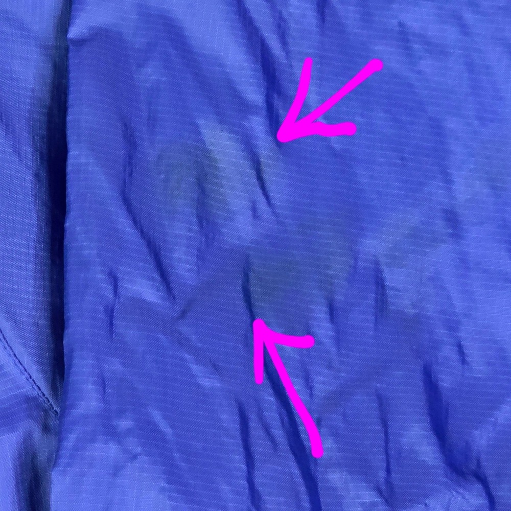 JAK PAC Mens Size‎ M Packable Windbreaker Blue Full Zip Hood Stows In Collar - Picture 7 of 11